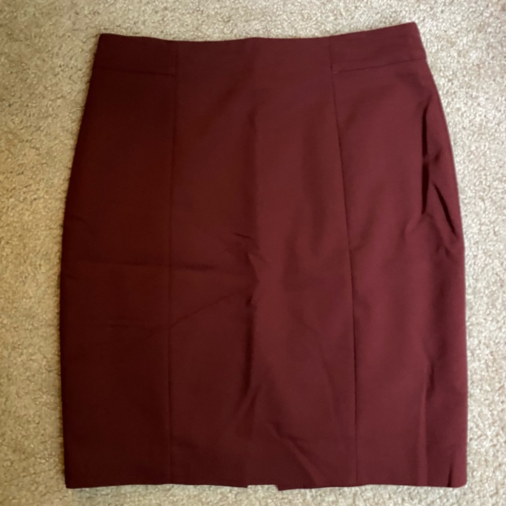Maroon H&M Pencil Skirt
